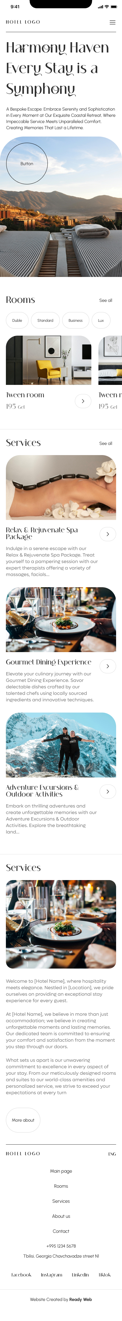 სასტუმროს ვებ-საიტი N1